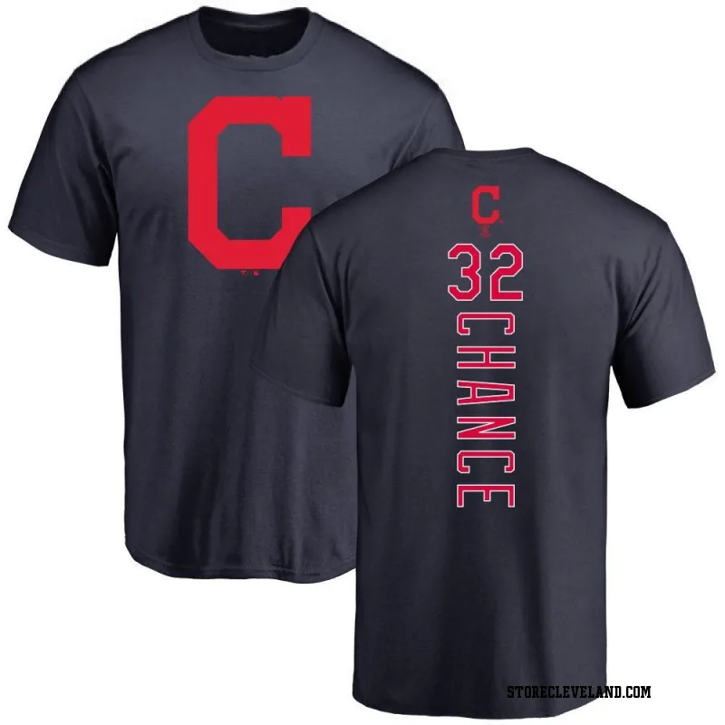 Navy Men's Dean Chance Cleveland Guardians Backer T-Shirt