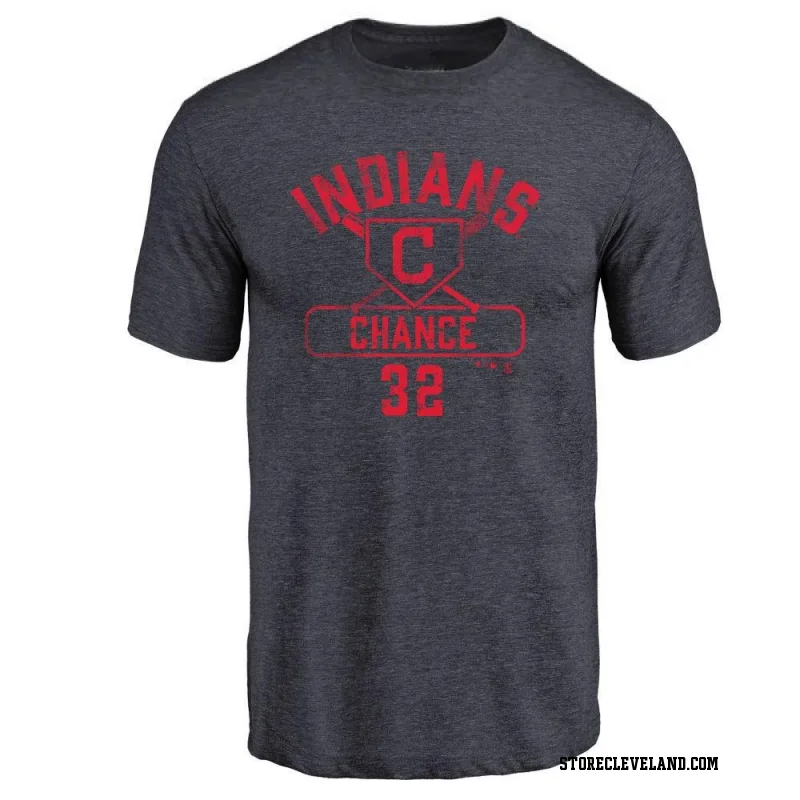 Navy Men's Dean Chance Cleveland Guardians Base Runner T-Shirt